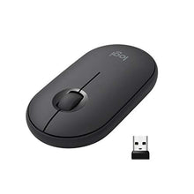 Load image into Gallery viewer, Logitech Pebble M350 Bluetooth Wireless Mouse USB Modern Slim Silent Graphite_1

