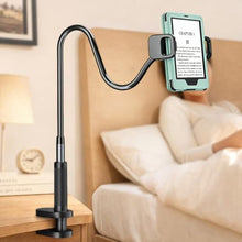 Load image into Gallery viewer, Long Gooseneck Holder for Kindle Reading in Bed Works with Thick Case, Black_1
