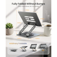Load image into Gallery viewer, LOXP Adjustable Tablet Stand, 360 Rotating iPad Stand with Heavy-Duty Base, Gray_967
