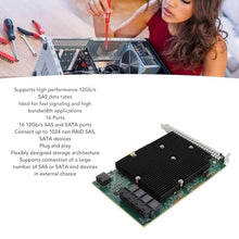 Load image into Gallery viewer, LSI SAS 9300 16I HBA Card, 12Gbps HBA RAID Controller Card with 16 SATA SAS Ports, for for Linux for VMware for Freebsd_201
