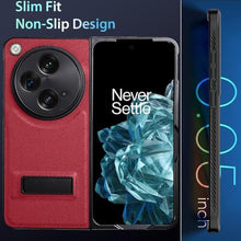 Load image into Gallery viewer, Ltezixal for OnePlus Open Case, PU Leather Case Built-in Kickstand with Hybrid Shockproof Protective Phone Case fits for OnePlus Open/Oppo Find N3 (2023),Red_357
