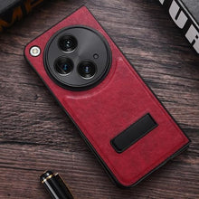 Load image into Gallery viewer, Ltezixal for OnePlus Open Case, PU Leather Case Built-in Kickstand with Hybrid Shockproof Protective Phone Case fits for OnePlus Open/Oppo Find N3 (2023),Red_360
