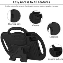 Load image into Gallery viewer, LTROP Kids Case for iPad 11th Generation (A16) 2025 / 10th Generation(10.9 Inch, 2022) with Shoulder Strap, Durable Light Weight Handle Stand Child-Proof Bumper Case for iPad 11th/10th Gen, Black_8461
