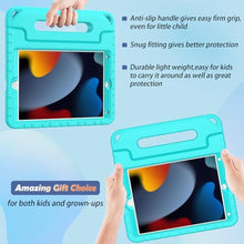Load image into Gallery viewer, LTROP Kids Case for iPad 9th/ 8th/ 7th Generation (2021/ 2020/ 2019), iPad 10.2 Case, Shockproof Handle Stand Kids Case for iPad 9/ 8/ 7 Generation 10.2 Inch - Turquoise_8034

