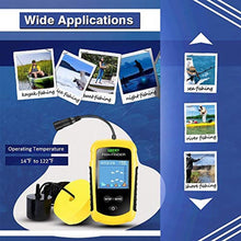 Load image into Gallery viewer, LUCKY Kayak Portable Fish Depth Finder Water Handheld Fish Finder Sonar Castable Kayak Boat Fishfinder Transducer Fishing LCD Display FFC1108_8580
