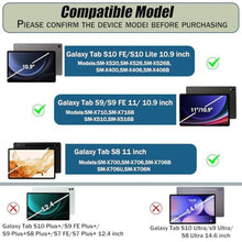 Load image into Gallery viewer, LUIOOXEIM Case Keyboard for Samsung Galaxy Tab S10 Lite/S10 FE/S9 FE/S9 11", Black_534
