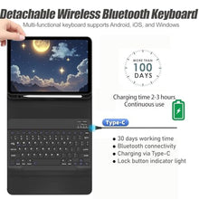 Load image into Gallery viewer, LUIOOXEIM Case Keyboard for Samsung Galaxy Tab S10 Lite/S10 FE/S9 FE/S9 11", Black_536

