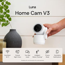 Load image into Gallery viewer, Luna 2K Indoor Camera for Home Security, Dual-Band WiFi 360 Pan-Tilt, VBlack_1932
