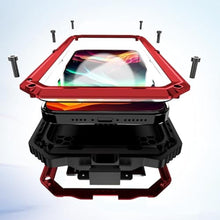 Load image into Gallery viewer, Lunivop Compatible with iPhone 15 Pro max Case Heavy Duty Protection Dustproof Built in Screen Protector Rugged Stand 360 Full Body Military Grade Metal Bumper Phone Cases (Red 2023)_1
