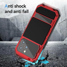 Load image into Gallery viewer, Lunivop Compatible with iPhone 15 Pro max Case Heavy Duty Protection Dustproof Built in Screen Protector Rugged Stand 360 Full Body Military Grade Metal Bumper Phone Cases (Red 2023)_69

