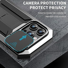Load image into Gallery viewer, Lunivop for iPhone 15 Pro Max Case Heavy Duty Protection Rugged Screw Full Body Military Grade Metal Rubber with Stand Hard Built in Screen Protector Phone for iPhone 15 ProMax Case Silver_7480
