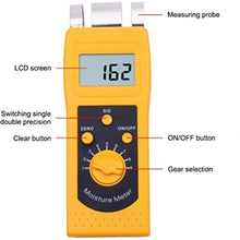 Load image into Gallery viewer, LUYILA Moisture Meter for Leather Products, Digital Water Leak Tester with 3-Section Metal Sensing Probe,Moisture Instrument with Backlit LCD Display_530
