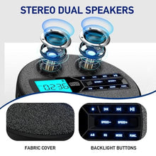 Load image into Gallery viewer, M-Amazup CD Player Portable, Rechargeable Portable CD Player with Dual Speakers and Anti Skip,CD,USB,AUX,LCD Display,Backlit Button,5 EQ,A-B Repeat,10 Speeds for Home Car Fabric, Black_5639
