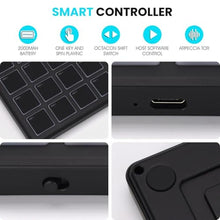 Load image into Gallery viewer, M-VAVE Wireless MIDI Controller Pads, 4.1 * 4.1 Inch, 0.28 LBS, Bluetooth Portable USB with 16 Drum, Note Repeat, Full Level Buttons, Rechargeable battery (Black Pocket), BlackPocket_413
