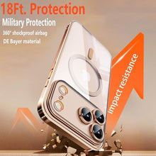 Load image into Gallery viewer, Magnetic for iPhone 17 Pro Max Case with Privacy Screen Protector &amp; Full Camera Cover,[Non-Yellowing] Shockproof Clear Phone Case Compatible with MagSafe Women Girls for iPhone 17 ProMax,Silver_1993
