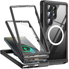 Load image into Gallery viewer, Magnetic for Samsung Galaxy S25 Ultra Case with HD Screen Protector, BlackHD_1
