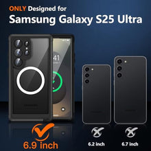 Load image into Gallery viewer, Magnetic for Samsung Galaxy S25 Ultra Case with HD Screen Protector, BlackHD_238
