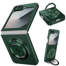 Load image into Gallery viewer, Magnetic Ring Stand for Samsung Galaxy Z Flip 6 Case [Compatible with Mag-Safe] Military Grade Shockproof Z Flip 6 Phone Case Kickstand Protective Cover for Samsung Z Flip 6 5G (Green)_1
