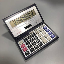 Load image into Gallery viewer, Maizoon Folding Portable Calculator with 14-Digit Large Screen Display Solar Energy and Battery Dual Power Supply Check &amp; Correct Function Suitable for Business and Office, Black_381

