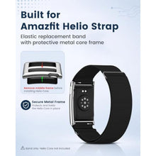 Load image into Gallery viewer, MAKCPOIMER Sport Nylon Loop Compatible with Amazfit Helio Strap Band, Adjustable Fitness Tracker Wristband with Metal Bumper Case for Helio Strap (Dune)_2298
