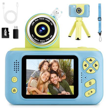 Load image into Gallery viewer, Makolle Camera for Kids, Toddler Volging Cameras Age 3-8 Christmas Birthday Gifts for Boys and Girls 3-12 Year Old Boys Digital Camcorder for Video Portable Kids Selfie Camera with SD Card Blue_1

