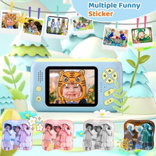 Load image into Gallery viewer, Makolle Camera for Kids, Toddler Volging Cameras Age 3-8 Christmas Birthday Gifts for Boys and Girls 3-12 Year Old Boys Digital Camcorder for Video Portable Kids Selfie Camera with SD Card Blue_1450
