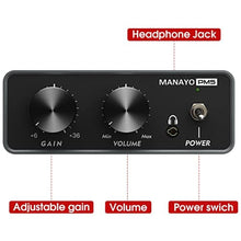 Load image into Gallery viewer, MANAYO MM Phono Preamp with Adjustable Gain for Vinyl Record Players, PM_6836
