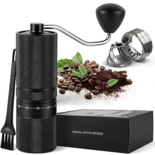Load image into Gallery viewer, Manual Coffee Grinder with 60 Adjustable Settings, Portable Hand Coffee Bean Mill with 28g Capacity, Stainless Steel Conical Burr Coffee Bean Grinder for French Press, Pour Ove,Gifts for Coffee Lovers, Black_1

