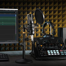 Load image into Gallery viewer, MAONO Condenser Microphone with 25mm Large Diaphragm, Professional Cardioid Studio Condenser Recording Mic with 3.5mm XLR for podcasting, Streaming, Singing, Vocal, Home-Studio (AU-PM325T), Black_1881
