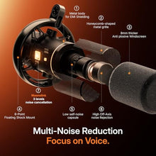 Load image into Gallery viewer, MAONO PD200W Hybrid Wireless Podcast Microphone for PC, Dynamic XLR USB Mic, Black_577
