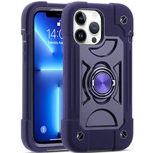 Load image into Gallery viewer, MARKILL Compatible with iPhone 13 Pro Max Case 6.7 Inch with Ring Stand, Heavy-Duty Military Grade Shockproof Phone Kids Cover for iPhone 13 Pro Max_1
