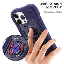 Load image into Gallery viewer, MARKILL Compatible with iPhone 13 Pro Max Case 6.7 Inch with Ring Stand, Heavy-Duty Military Grade Shockproof Phone Kids Cover for iPhone 13 Pro Max_69
