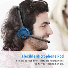 Load image into Gallery viewer, Marnana Bluetooth Headset, Trucker Wireless Headset with Microphone &amp; Charging Base, V5.0 Noise Cancelling Mic On Ear Hands-Free Headphone - Gray, Grey_1222
