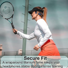 Load image into Gallery viewer, MASTJUST Bone Conduction Headphones Bluetooth - Waterproof Open Ear Headphones - Wireless Sports Headset Sweatproof Earphones with Mic Induction Conducting Headphones for Running Workout Gym-Blue, NavyBlue_6757
