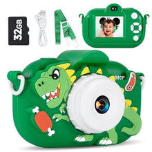 Load image into Gallery viewer, MAVOKIS Kids Camera Digital Camera for Age 3-8, 1080P Toddler Camera for Kid with 32GB SD Card, Toddler Girls Toys Age 6-9, Christmas Birthday Gifts for Children, Green_1
