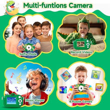 Load image into Gallery viewer, MAVOKIS Kids Camera Digital Camera for Age 3-8, 1080P Toddler Camera for Kid with 32GB SD Card, Toddler Girls Toys Age 6-9, Christmas Birthday Gifts for Children, Green_382
