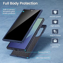 Load image into Gallery viewer, Maxdara for Samsung Z Fold 7 Case, with Privacy Tempered Glass Screen Protector &amp; Support Wireless Charging Protective Phone Cover for Samsung Galaxy Z Fold 7 5G (Blue)_1475
