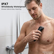 Load image into Gallery viewer, MAXGROOM Manscape Body Hair Trimmer for Men, IPX7 Waterproof Pubic &amp; Groin Hair Trimmer- Electric Ball Shaver with LED Light, Ceramic Blade, USB Rechargeable &amp; Travel Pouch, Black_6275
