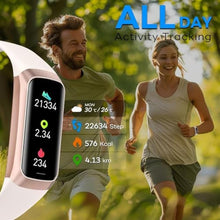 Load image into Gallery viewer, Mckkymi Fitness Tracker, 2026 Smart Band with Heart Rate &amp; Blood Pressure Monitor, IP67 Waterproof Activity Tracker with Sleep Tracking &amp; Step Counter for Men Women, Pink_721
