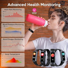 Load image into Gallery viewer, Mckkymi Fitness Tracker, 2026 Smart Band with Heart Rate &amp; Blood Pressure Monitor, IP67 Waterproof Activity Tracker with Sleep Tracking &amp; Step Counter for Men Women, Black_8
