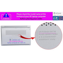 Load image into Gallery viewer, mCover Case Compatible for 20212022 14" HP ProBook 440 G8 / G9 and 445 G8 / G9 Series Notebook PC Only (NOT Fitting Other HP Models) - Clear_1521
