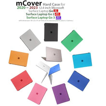 Load image into Gallery viewer, mCover Case Compatible ONLY for 2020-2024 12.4" Microsoft Surface Laptop Go 3/2 / 1 with Touch Screen (NOT Compatible with Any Other Surface Models) - Red_7977
