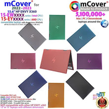 Load image into Gallery viewer, mCover Case ONLY Compatible for 2022 ~ 2023 15.6" HP Envy x360 15-EW0000 (Intel CPU) / 15-EY0000 (AMD CPU) Series Laptop ( NOT Fitting Any Other HP Models ) - Clear_1148
