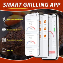 Load image into Gallery viewer, Meat Thermometer Wireless with 3.9mm Diameter Probe, 777FT Long Range Cooking Thermometer for Oven, Air Fryer, BBQ, Beef, Turkey, Chicken, Salmon, APP Remote Monitor_6181
