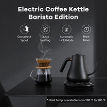 Load image into Gallery viewer, Mecity Electric Kettle Gooseneck Pour Over Kettle 1 Temperature Control Quick Heating Water Boiler for Coffee &amp; Tea &amp; Formula Auto Shut Off Tea Kettle 1200 Watt, 0.8L, Matt Black, Barista Edition, MattBlack_7052
