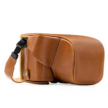 Load image into Gallery viewer, MegaGear "Ever Ready" Leather Camera Case Easy to Install, Tripod and Peripheral Friendly Accessory Compatible with Sony Alpha A6000, A6300 (Light Brown), LightBrown_1

