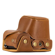 Load image into Gallery viewer, MegaGear "Ever Ready" Leather Camera Case Easy to Install, Tripod and Peripheral Friendly Accessory Compatible with Sony Alpha A6000, A6300 (Light Brown), LightBrown_5560
