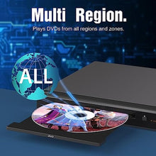 Load image into Gallery viewer, MEGATEK Region-Free DVD Player for TV with HDMI &amp; 1080P Upscaling, Black_54
