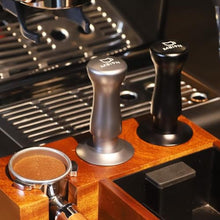 Load image into Gallery viewer, MEION Espresso Tamper 49mm Coffee Tamper, Calibrated Dual Spring Loaded Barista Tamper with Stainless Steel Base, Comes with aluminum storage pad (49MM, Silver)_6640
