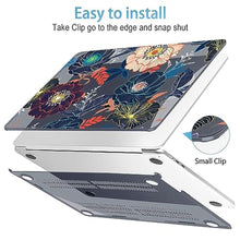 Load image into Gallery viewer, Mektron for 2026 MacBook Air 13-inch M5 Laptop Case A3449 with 13.6-inch Liquid Retina Display Fits 2025 A3240 M4 2024 A3113 M3 2023 A2681 M2 Printed Shell for MacBook Air 13.6", Dahlia Flowers, DahliaFlowers_7755
